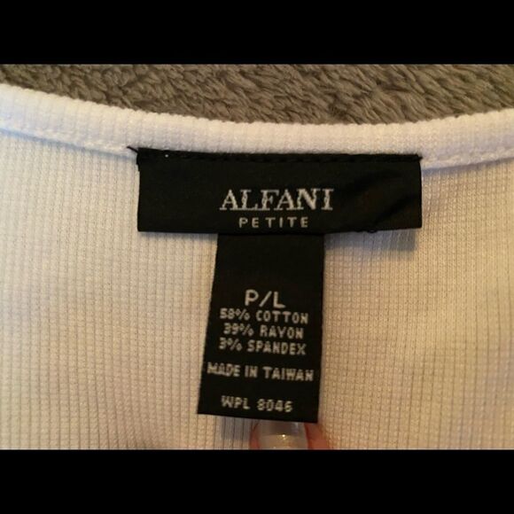 Blinged out white Alfani tank - Picture 6 of 8